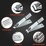 Wellehomi Toenail Clippers Heavy Duty Podiatrist Kit 11 Tools Gift Case view 6
