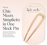 Kitsch French Hair Pin for Women Gold Zinc Alloy Anti-Rust 1pc view 2