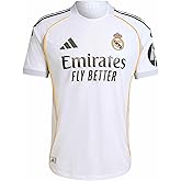 adidas Men's Real Madrid Home Authentic Match Soccer Jersey 25/26