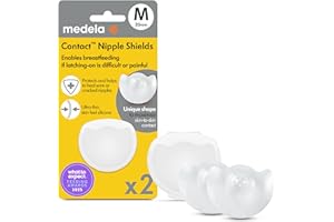 Medela Contact Nipple Shields for Breastfeeding, 20 mm, Food Grade Silicone, Designed to Protect Cracked or Sore Nipples and 