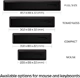 HyperX 4Z7X1AA Wrist Rest Tenkeyless Cooling Gel Memory Foam Anti-Slip Black view 6