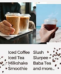 100 Pack 12 oz Clear Plastic Cups with