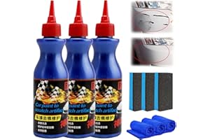 AUJ 3PCS Warmwind Ultimate Paint Restorer, Car Paint to Scratch Artifact, Ultimate Car Scratch Remover, Scratch Repair Wax for Car, Paint Scratch Repair Agent,with Wipe & Sponge