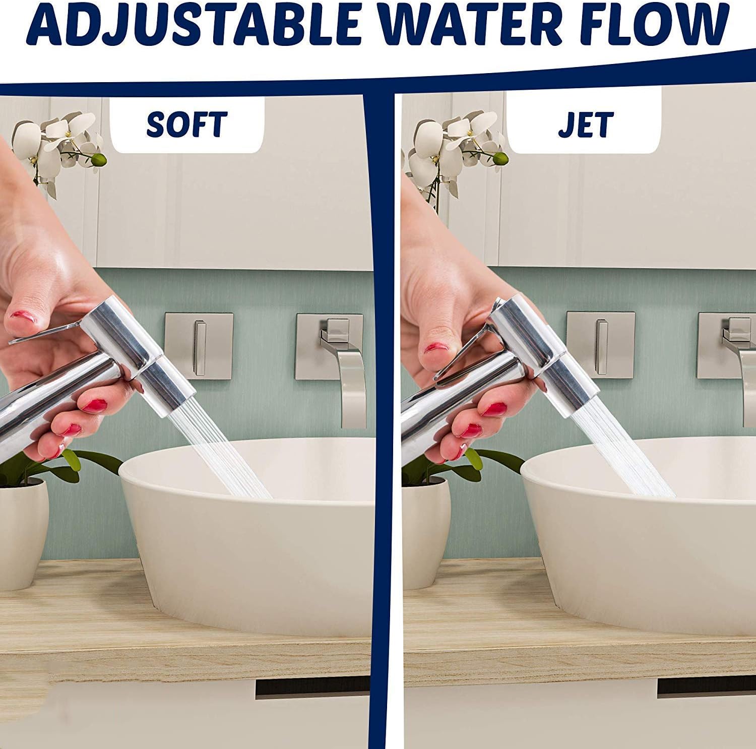 Rvs Luiersproeier Handheld Toilet Bidet Sproeier Set Met Verstelbare Waterdruk Voor Toiletdoek Luiers Persoonlijke Shattaf Hygiene Reiniging Bidet Sproeier Kit Amazon Nl