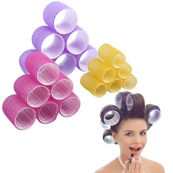 Amazon Com Jumbo Size Hair Roller Sets Self Grip Salon Hair