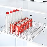 Drink Organizer for Fridge,Soda Can Organizer,Drink Dispenser for Fridge,Refrigerator Organizers and Storage Water Bottle Organizer,Holds up to 25 Cans,5 Row