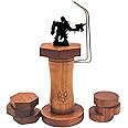 FOXBITE Miniature Painting Holder, Painting Handle for Miniautres Compatible with DND Miniatures, Scale Model, Fantasy Figurines Acrylic Detail Brush Set Painting. kit for Detailing Army