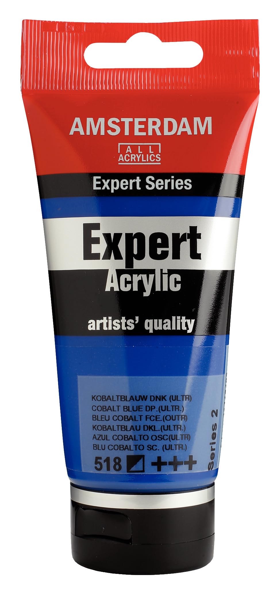 Amsterdam Expert Series Acrylic Paint - Cobalt Blue Deep 518-75 ml Tube - Professional Heavy Body - High Pigment & Lightfastness - Made in Netherlands