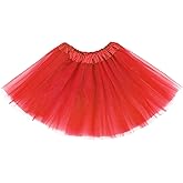 Tutu for Girls,4 Layers Tulle Puffy Skirt, Ballet Skirt Princess Dress Up for Toddler Kids