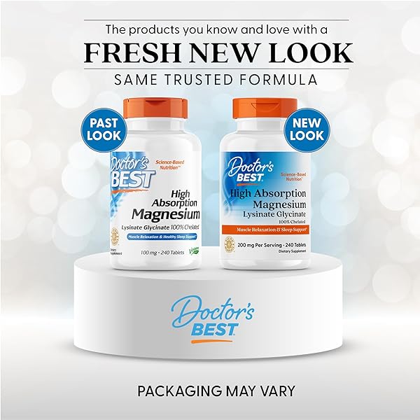 DOCTOR’S BEST HIGH ABSORPTION MAGNESIUM ELEMENTAL, 240 COUNT
