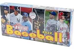 2022 Topps Heritage Baseball Hobby Box (24 Packs/9 Cards: 1 Auto or Relic)