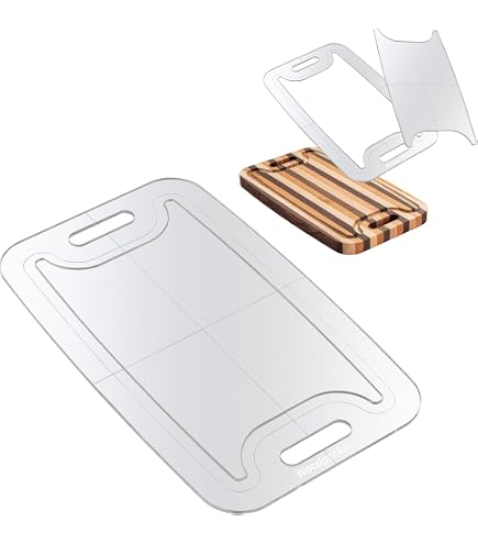 Uxcell 6.2 X 7 Inch Charcuterie Board Template – Acrylic Router Guide For Woodworking, Clear Handle Template For DIY Kitchen Boards