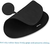 TECKNET Ergonomic Mouse Pad Wrist Support Memory Foam Black view 5