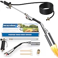 SEVENMEET Propane Torch Weed Burner,High Output 1,800,000 BTU Blow Torch for Weeds with Self Igniter and Turbo Trigger,11.5FT