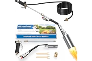 SEVENMEET Propane Torch Weed Burner,High Output 1,800,000 BTU Blow Torch for Weeds with Self Igniter and Turbo Trigger,11.5FT