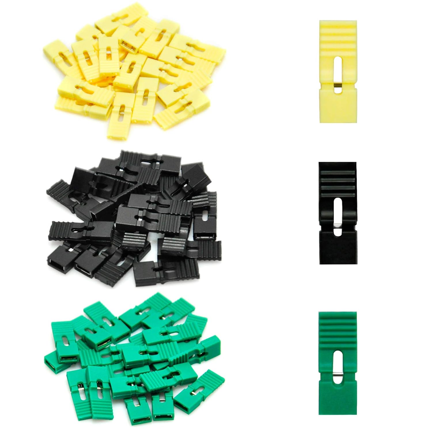 Sonstige elektrische Bauelemente 100pcs Black PCB Pin Headers Jumper