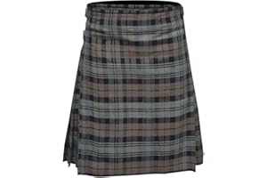 Allsafe Traders Men's 5 Yard Scottish Tartan Kilt, Highland Wedding Kilt