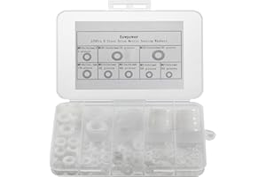 Eowpower 270 Pieces 8 Sizes Nylon Metric Sealing Washers Assortment Set