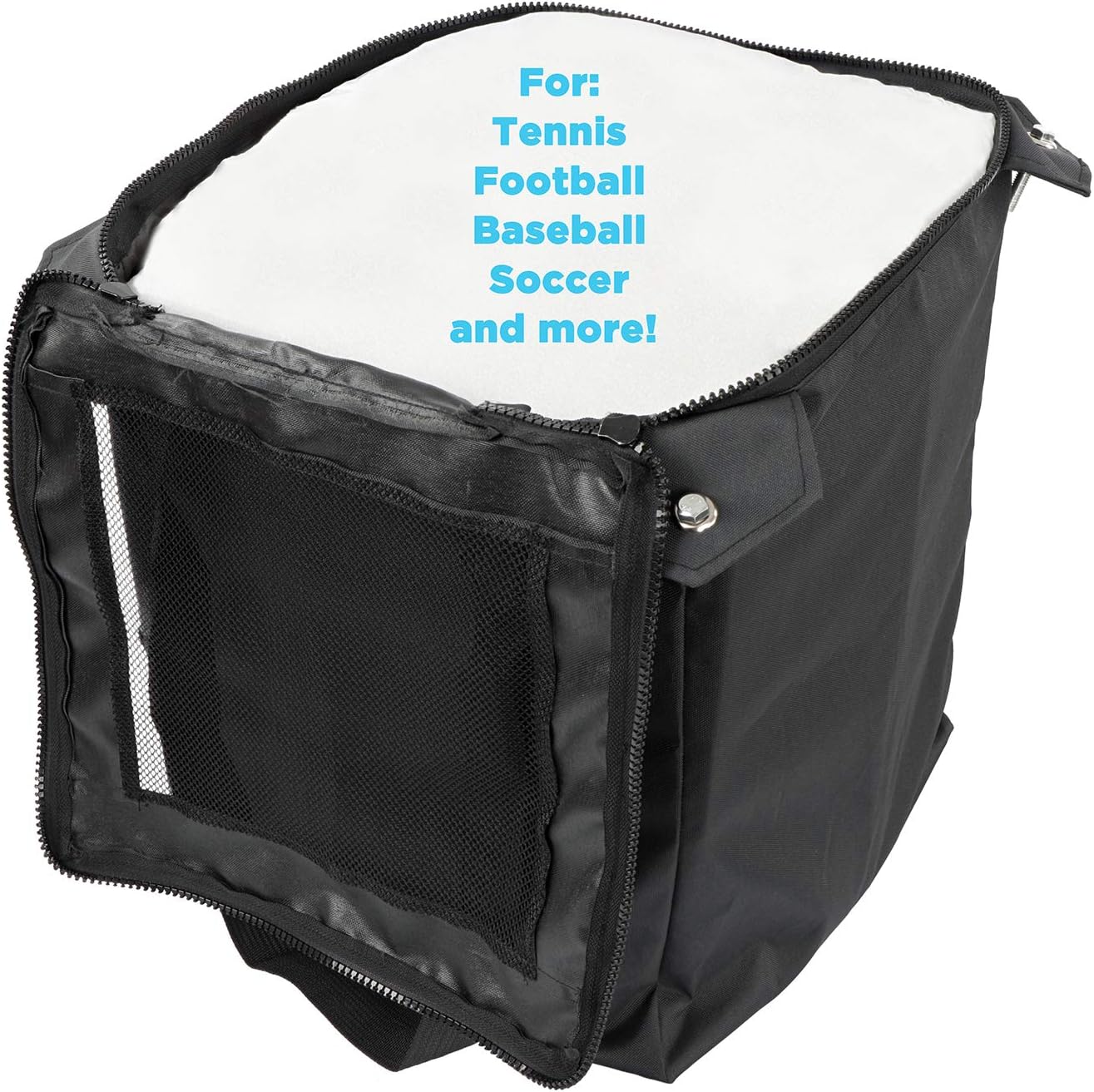 Get Out! Portable Tennis Ball Hopper Basket Replacement Carrier Bag for 150 Racquetball, Pickleball, Baseball, Badminton : Sports & Outdoors