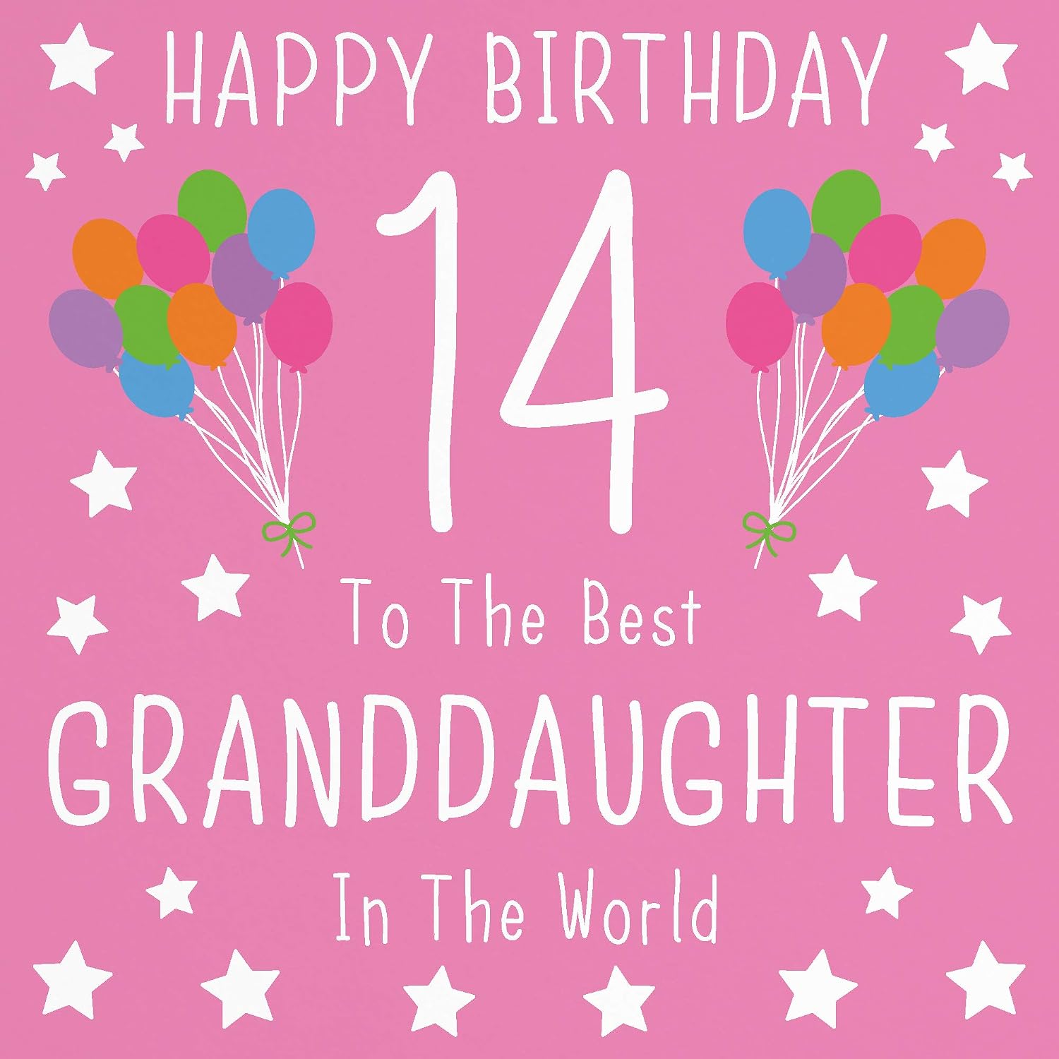 Hunts England, Granddaughter 14th Birthday Card, Happy Birthday, 14, To The Best Granddaughter In The World - Image 3