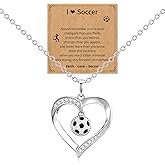 Xiacheng Gifts for Women Softball/Volleyball/Soccer/Basketball/Baseball/Football Necklace Birthday Christmas Valentine Graduation Anniversaries for Her 16+3 Inch