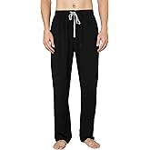WORW Mens Pajama Pants, Soft Cotton Sleep Lounge Pants