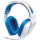 Logitech G535 Lightspeed Wireless Gaming Headset, Plug &amp; Play, USB Connection - White (Renewed)