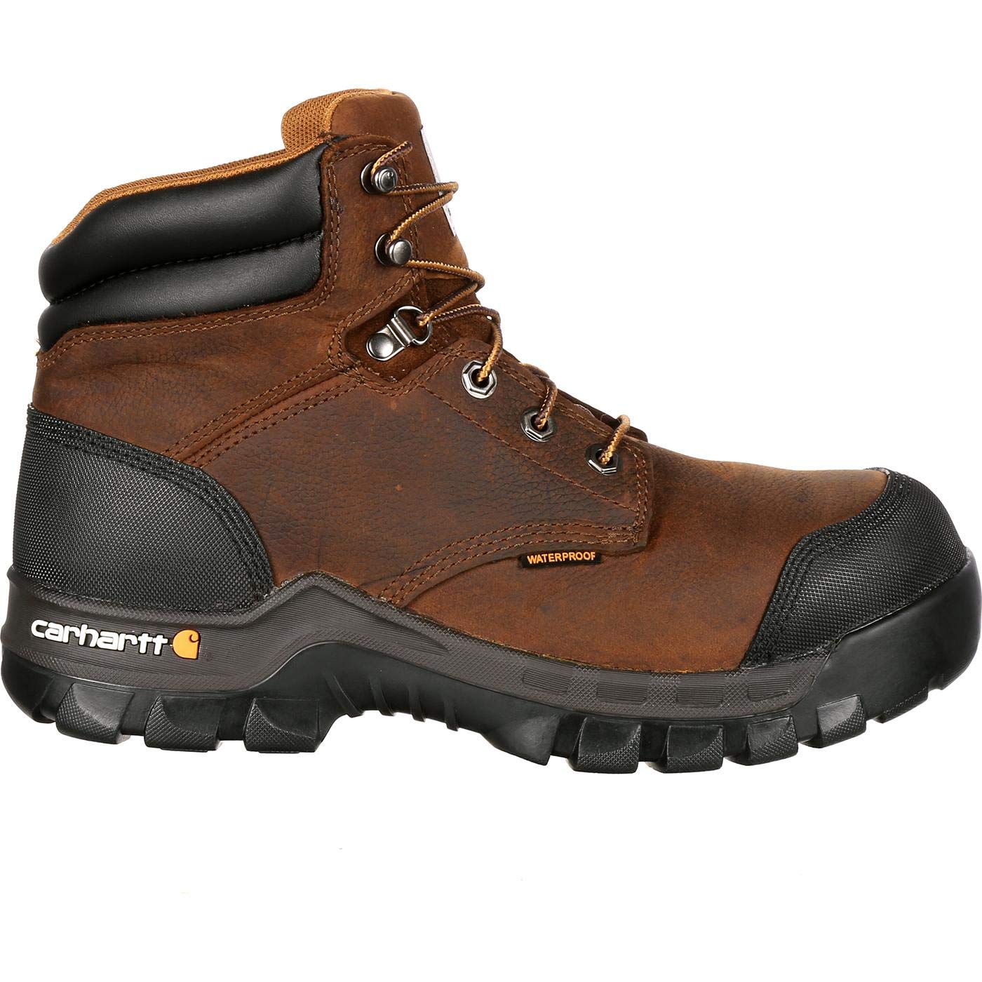 Photo 1 of Carhartt Men's Rugged Flex 6" Waterproof Met Guard Comp Toe Work Boot CMF6720, Brown, 10M