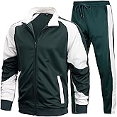 LBL Leading the Better Life Mens Track Suits Casual Full Zip Sweat Suit Active Jackets and Pants 2 Piece Outfits