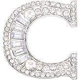 PATIKIL Letter Brooch Pins, Initial Rhinestone Broaches Pin