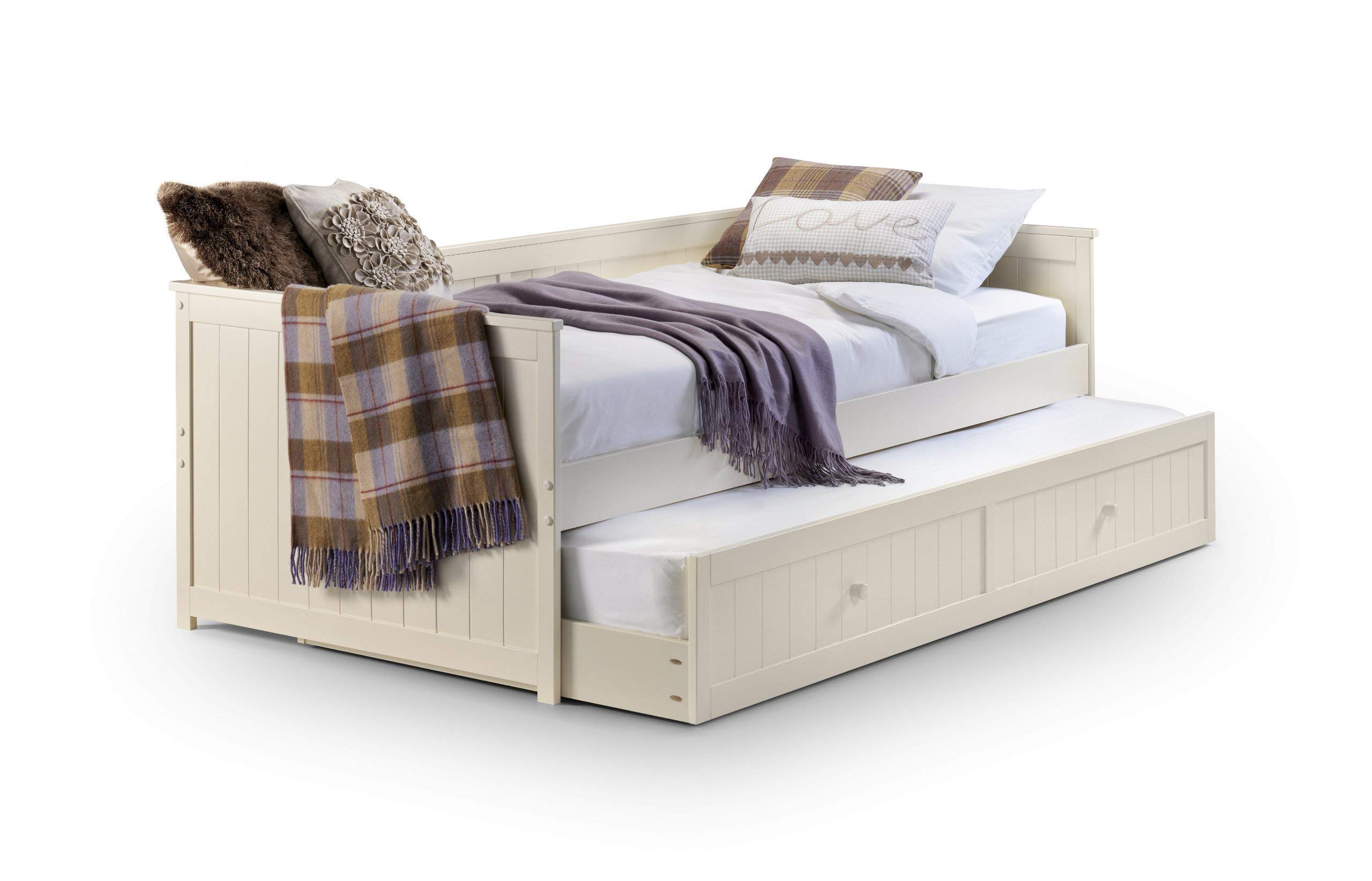 Julian Bowen Jessica Daybed & Underbed, Stone White, Single