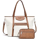 SYTRAH Laptop Bag for Women Designer Leather Laptop Backpack Purse, 16 inch Computer Tote Bags with Satchel Purse