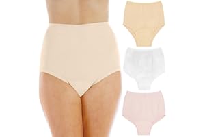 Wearever Women's Cotton Comfort Incontinence Panties for Bladder Control with Regular Absorbency - Reusable & Washable Leak Proof Underwear for Women (Pack of 3) (Pastel) (M) (Fits Hip Sizes: 38-40")