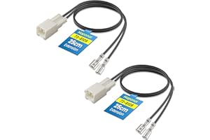 NAPONAL 72-8109 Speaker Harness,Thicker and Longer Speaker Wire Cable,Professional Car Door Speaker Wiring Harness Adapter Connector Plug for Toyota Camry RAV4 Avalon Tacoma Corolla Lexus is ES RX(2PCS)