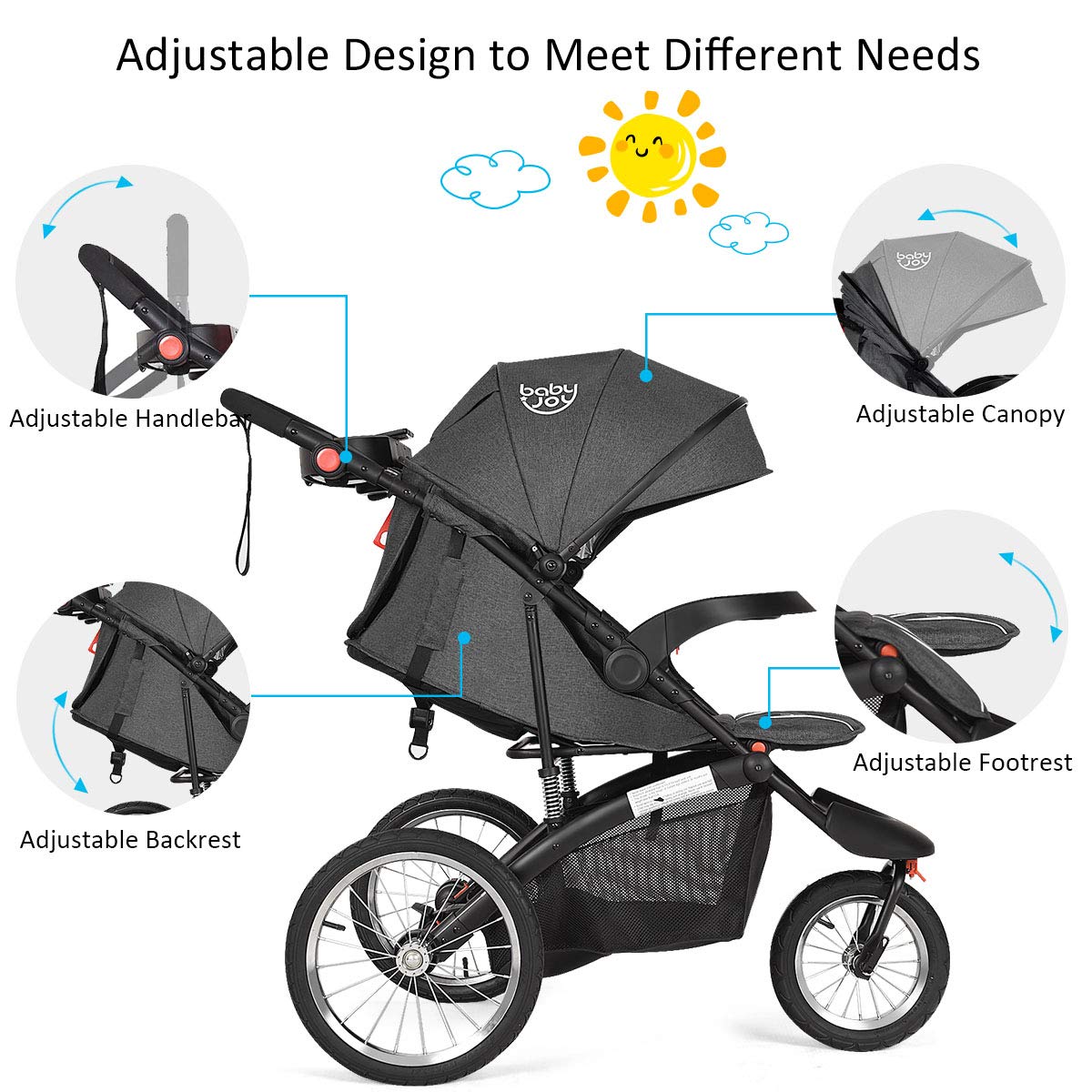 baby jogger footrest