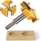 2-1/2" | 63.5mm Triple Flute Tungsten Carbide Forstner Drill Bit (Hex) | Premium Wood Hole Saw Kit for Woodworking, Hardwood, Plywood, Plastic, CNC &amp; Handheld Drills