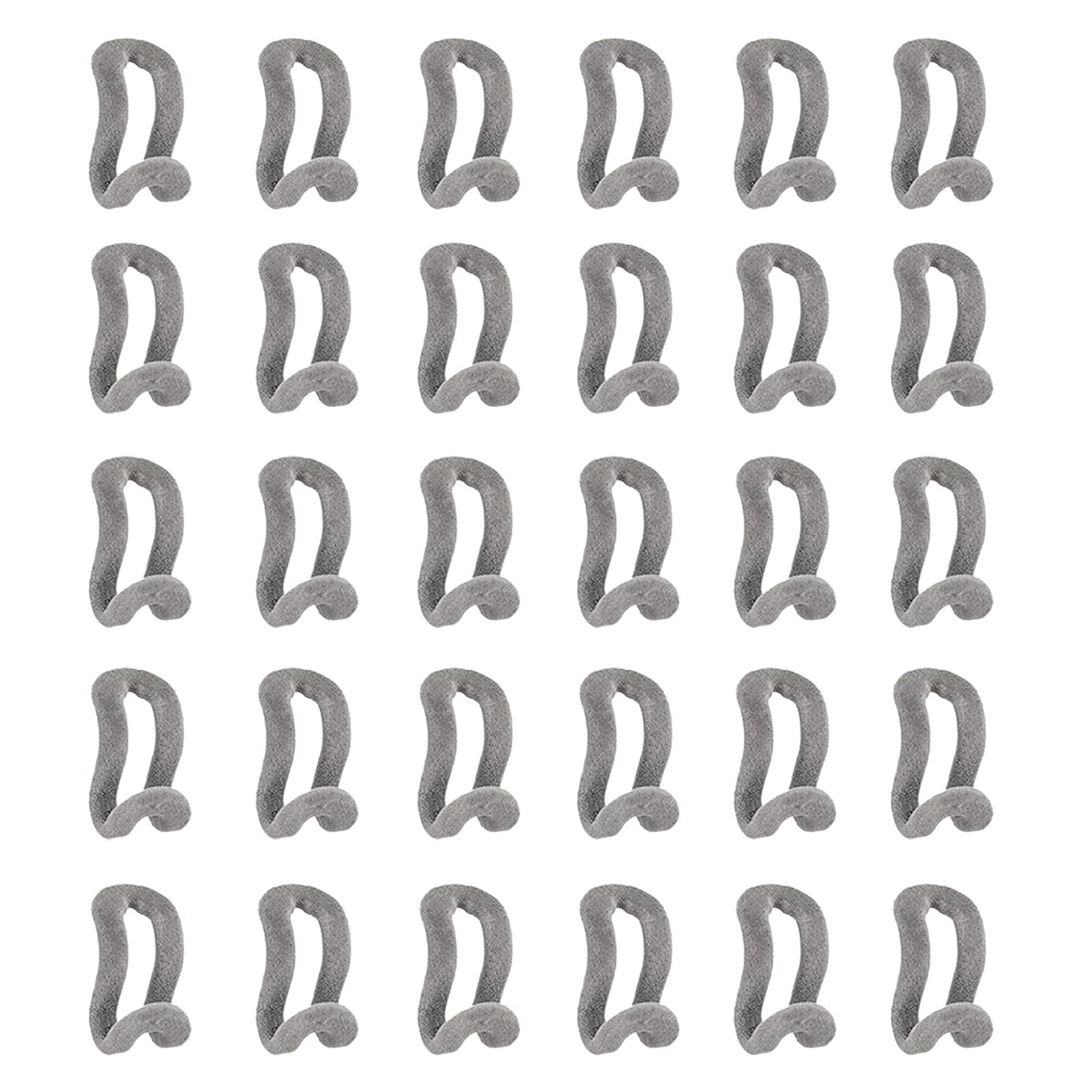 Eowppue 30 Pcs PP Velvet Non-Marking Hooks Clothes Hanger Connector Hooks Set - Multicolor Space-Saving Solution for Neat and Tidy Closet Space Saving Wardrobe Organise for Garderobe Closet