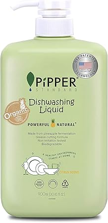 Amazon Pipper Standard ピッパースタンダード パワフル ナチュラル 食器用洗剤 キッチンクリーナー 台所洗剤 油汚れ 手に優しい成分 900ml ポンプボトル 本体 シトラス ピッパースタンダード キッチンクリーナー剤
