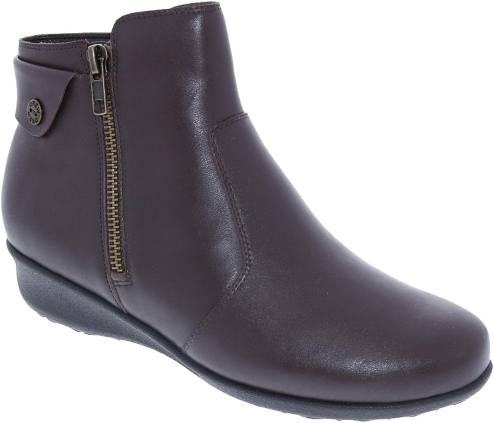Drew Shoes Athens Women's Therapeutic Diabetic Extra Depth Boot Leather Zipper
