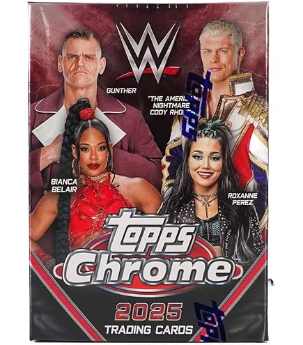 Amazon.com: 2025 Topps Chrome WWE Wrestling Sealed Blaster
