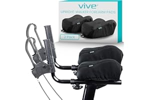 Vive Upright Walker Forearm Pads For Seniors (2 Pcs) - Foam Lightweight Armrest Cover - Stand up, Tall Upwalker Accessories -