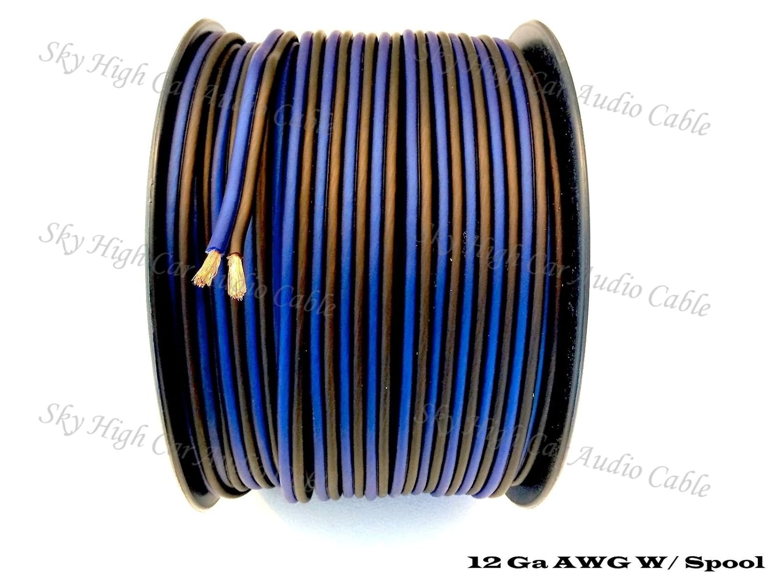 超爆安 スピーカーケーブル 250 B01e2bl66y スプール車ホームオーディオブルー ブラックga 12ゲージawgスピーカーワイヤーw True Feet 再再販 Www Aiq Aiq Com Mx