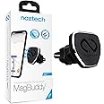 Naztech MagBuddy Car Air Vent Cell Phone Holder Mount [Hands Free - Easily Install] Universal for iPhone 15/14/13 Galaxy S24/S23, Pixel & More [Black]