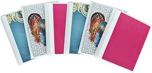 Amazon Com 4 X 6 Photo Albums Pack Of 6 Each Mini Photo Album Holds Up To 48 4x6 Photos Flexible Removable Covers Come In Assorted Patterns And Colors Home Kitchen