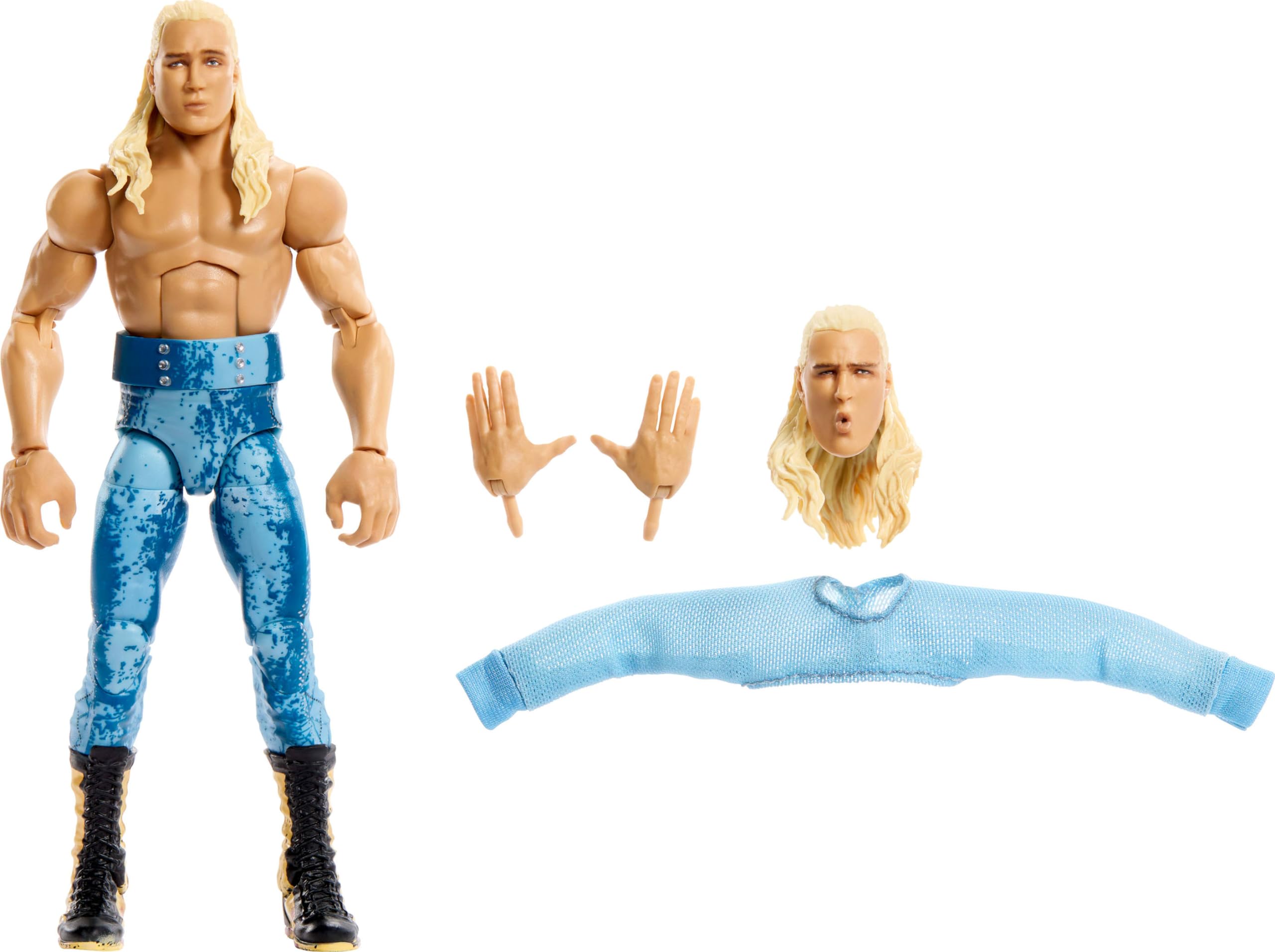 Mattel WWE Elite Action Figure & Accessories, Series #110 Elton Prince 6-inch Collectible with 25 Articulation Points & Swappable Hands