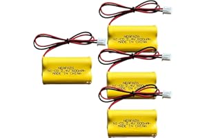 NEAFAZA Exit Sign Emergency Light Battery Ni-Cd 2.4V 600mAh Compatible with Exitronix 10010036 Lithonia 10010034 Interstate NIC1394 BEL-179 (4 Pack)