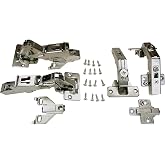 Blum 1/2" Overlay, Face Frame Hinge Kit for Pie-Corner Cabinets