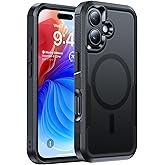 DEVISELOVE Magnetic for iPhone 17 Case Military-Grade Shockproof, Rugged Phone Case, Heavy Duty Protection Cover [Compatible with MagSafe] Anti-Fingerprint Anti-Scratch for iPhone17 6.3", Black