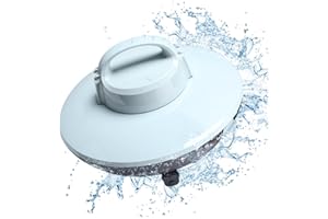 Borcolo Robotic Pool Cleaner, Pool Vacuum for Above Pools with Dual-Drive Motors, Self-Parking Technology for Above-Ground Flat Pools up to 645sq.ft (Lasts 90 Mins)