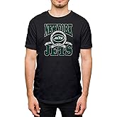 Hybrid Sports NFL - New York Jets - Stacked Banner Circle - Men's and Women's Short Sleeve T-Shirt - Size Small - New York Jets - Black